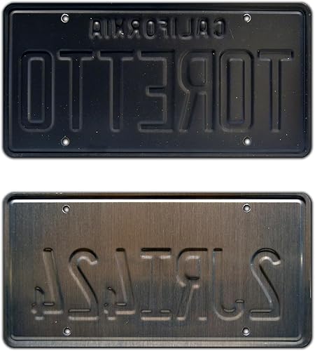 Miniatura 2 de Fast and Furious | Toretto + 2JRI424 | Matrículas estampadas de metal