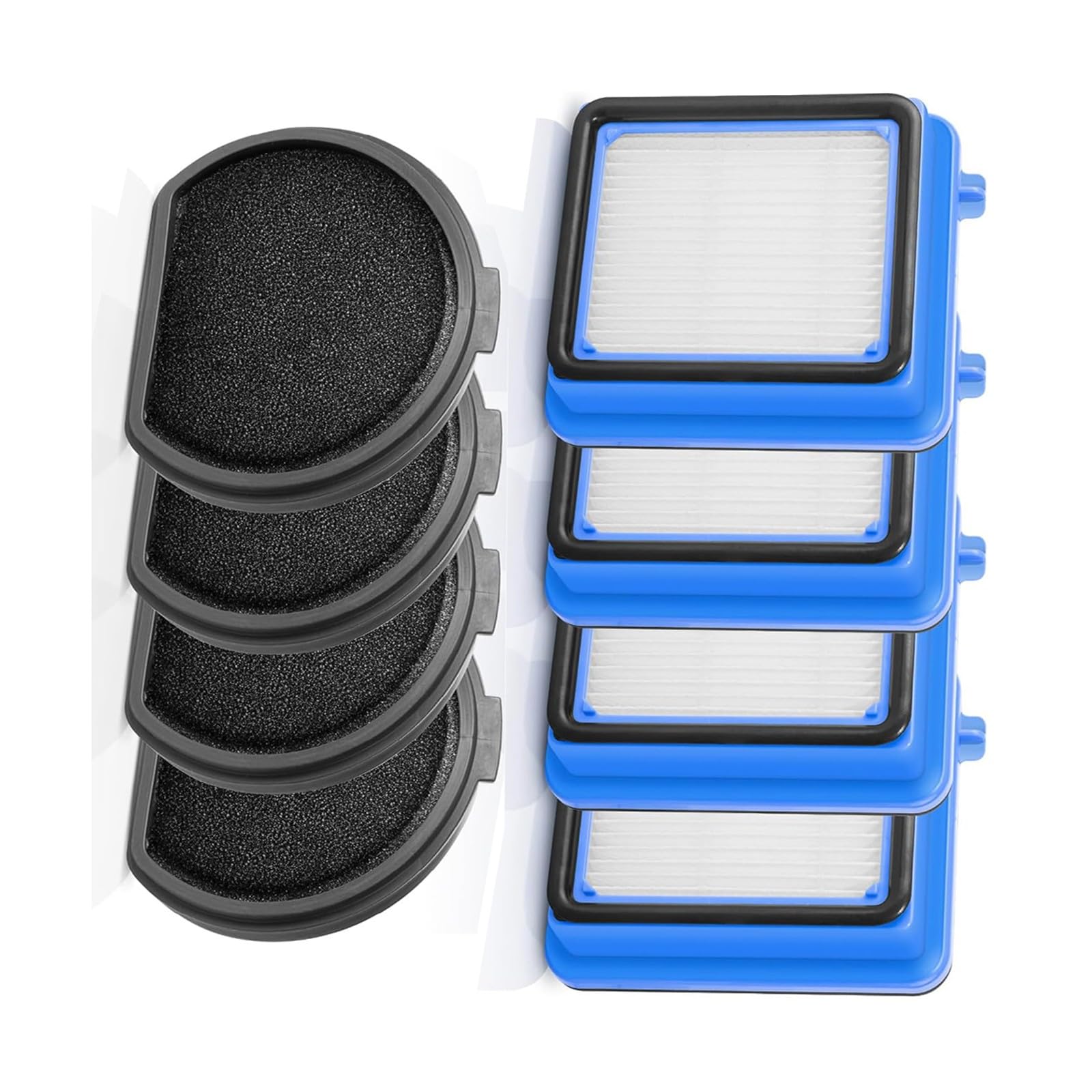 Tsophreniq 8PCS Replacement Filter Efficient Cleaning Filter Vacuum Vacuum Part for Enhancing Suction Power Washable