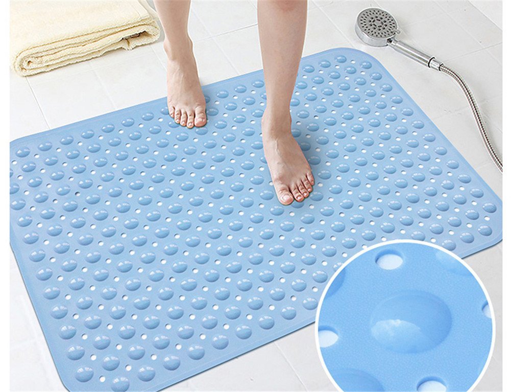 Ommda Badewanneneinlage Mit Saugnäpfen - Rutschfeste Duschmatte Aus Naturkautschuk 80x80cm