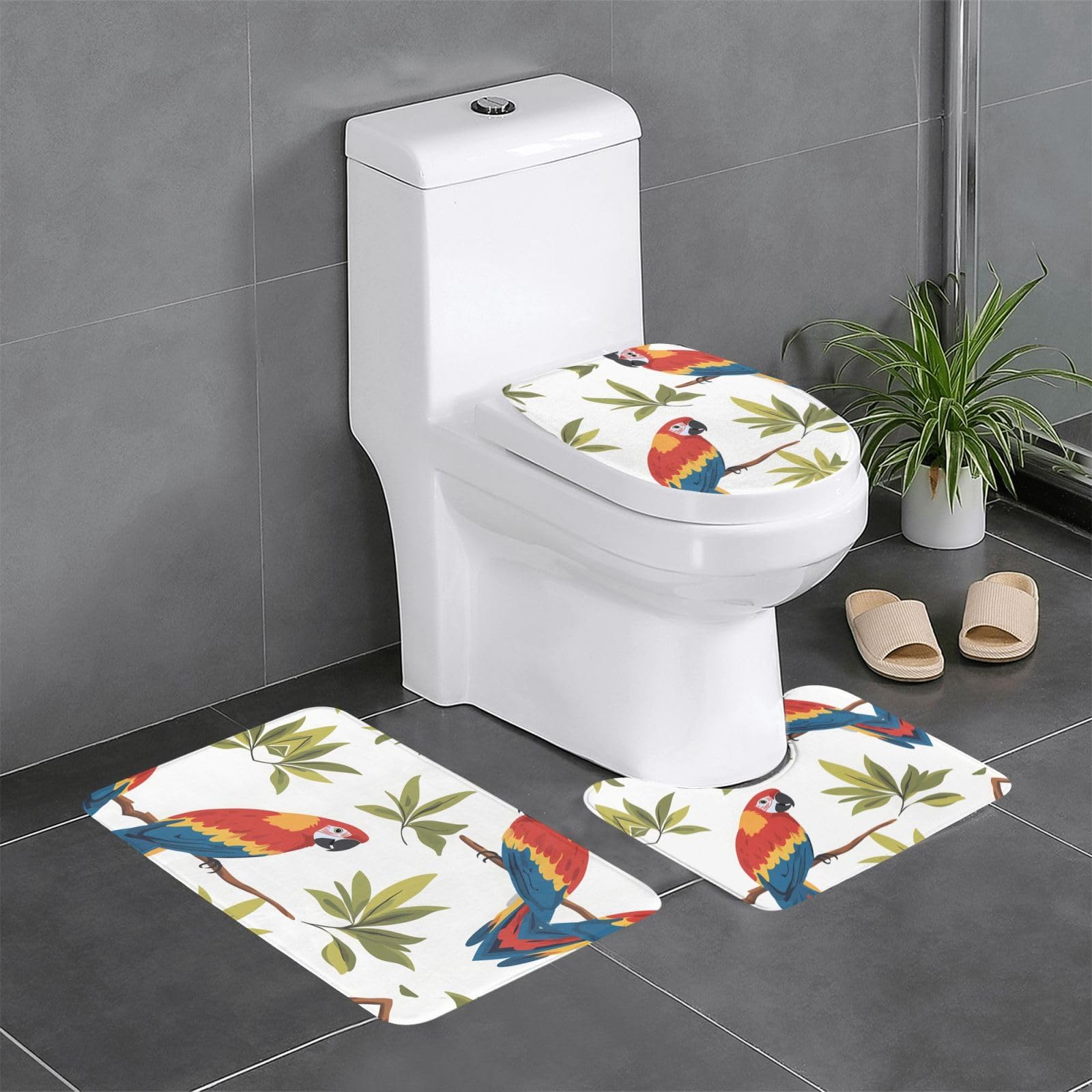 Tapis de douche antidérapant WHJDPP lot de 3 absorbant pour baignoire