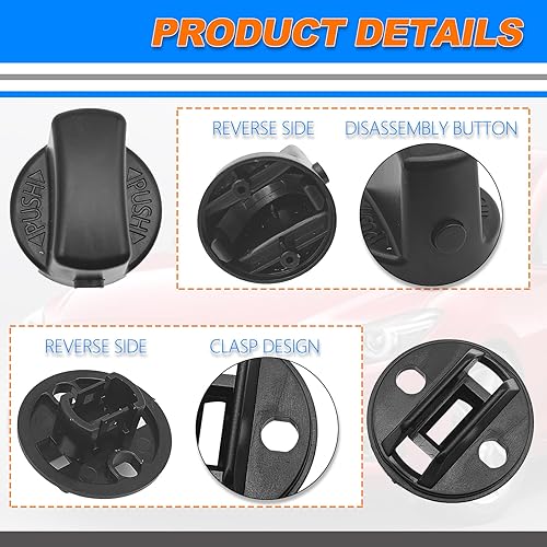 Miniatura 3 de Pomo de encendido para llave de encendido compatible con Mazda CX-9 2007-2015 2006-2007 Mazda 6 2007-2011 CX7 Reemplaza# D461-66-141A-02 D6Y1-76-142