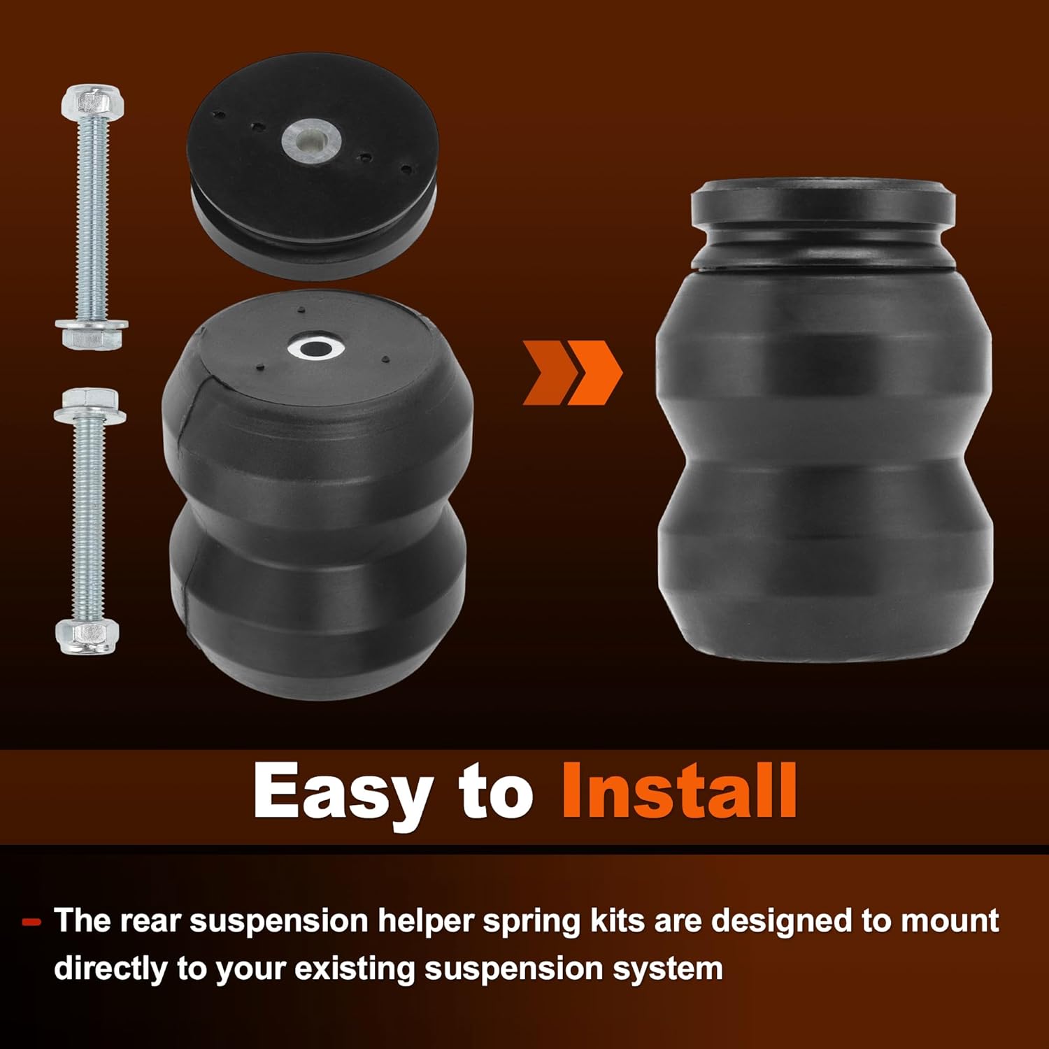 Rear Suspension Helper Spring Kit for Ram 1500 2009-2022 Rear Suspension Enhancement System for Chevrolet Silverado 2500 3500 No.DR1500DQ