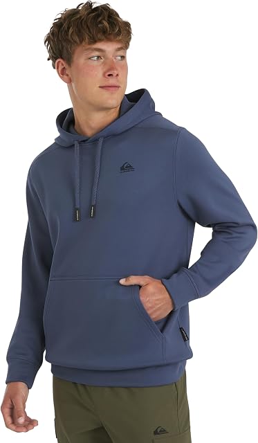 Quiksilver Hommes Regular Fit Active Performance Heavyweight Jacquard Mesh et Polar Fleece Pullover HoodieHooded Sweatshirt