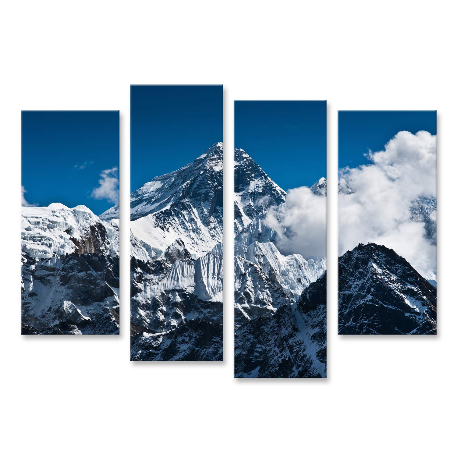 islandburner Quadro Moderno Monte Everest Mountain Peak - la Cima del Mondo (8848 m) Stampa su Tela - Quadro x poltrone Salotto Cucina mobili Ufficio casa - Fotografica Formato XXL