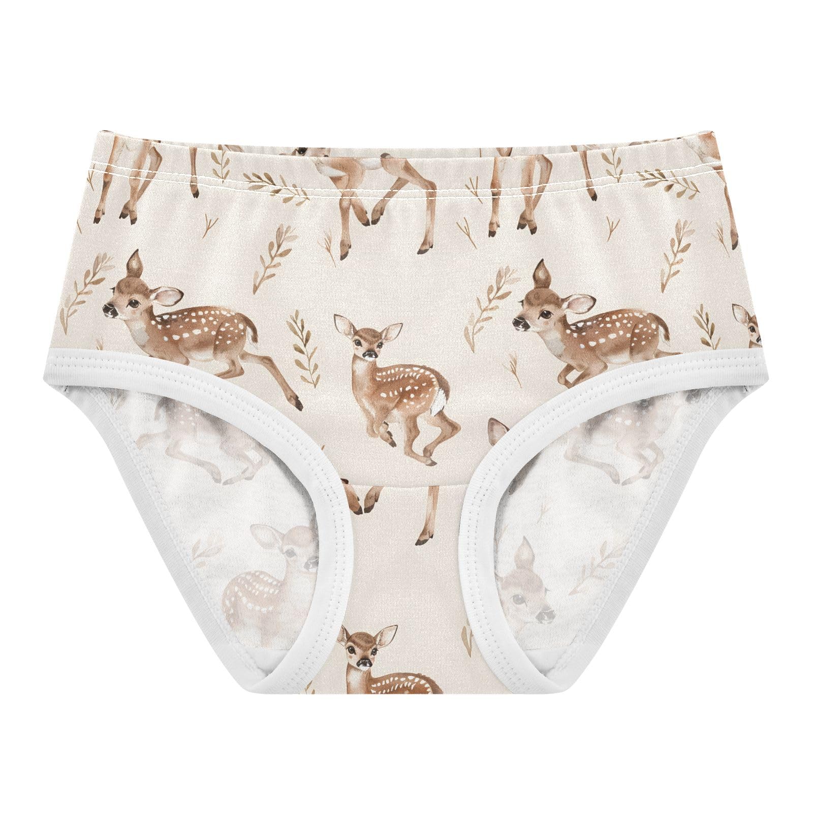 ALAZA Toddler Girls Cotton Hipster Underwear Soft Sika Deer Cute 2 Pack 2T