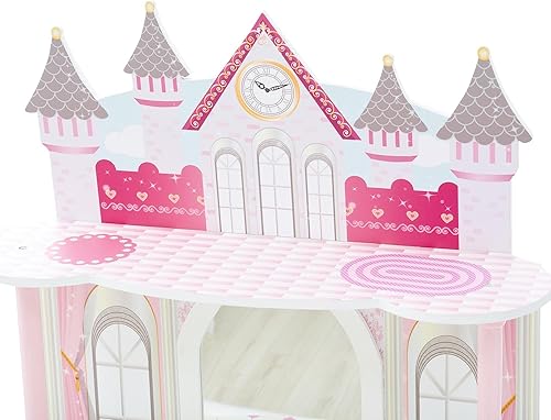 Miniatura 26 de Teamson Kids Juego de tocador con espejo y taburete, escritorio de maquillaje para niños con espejo para niñas pequeñas, tocador de madera para