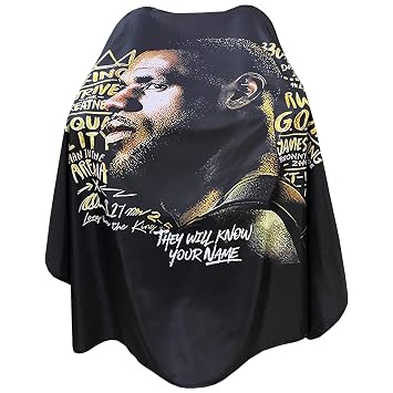 Barber Capes for Men Hair Cutting Salon Cape with Snaps Waterproof Professional Large Barber Hairdresser Gown Stylist Cape- 63 56Profile Pattern