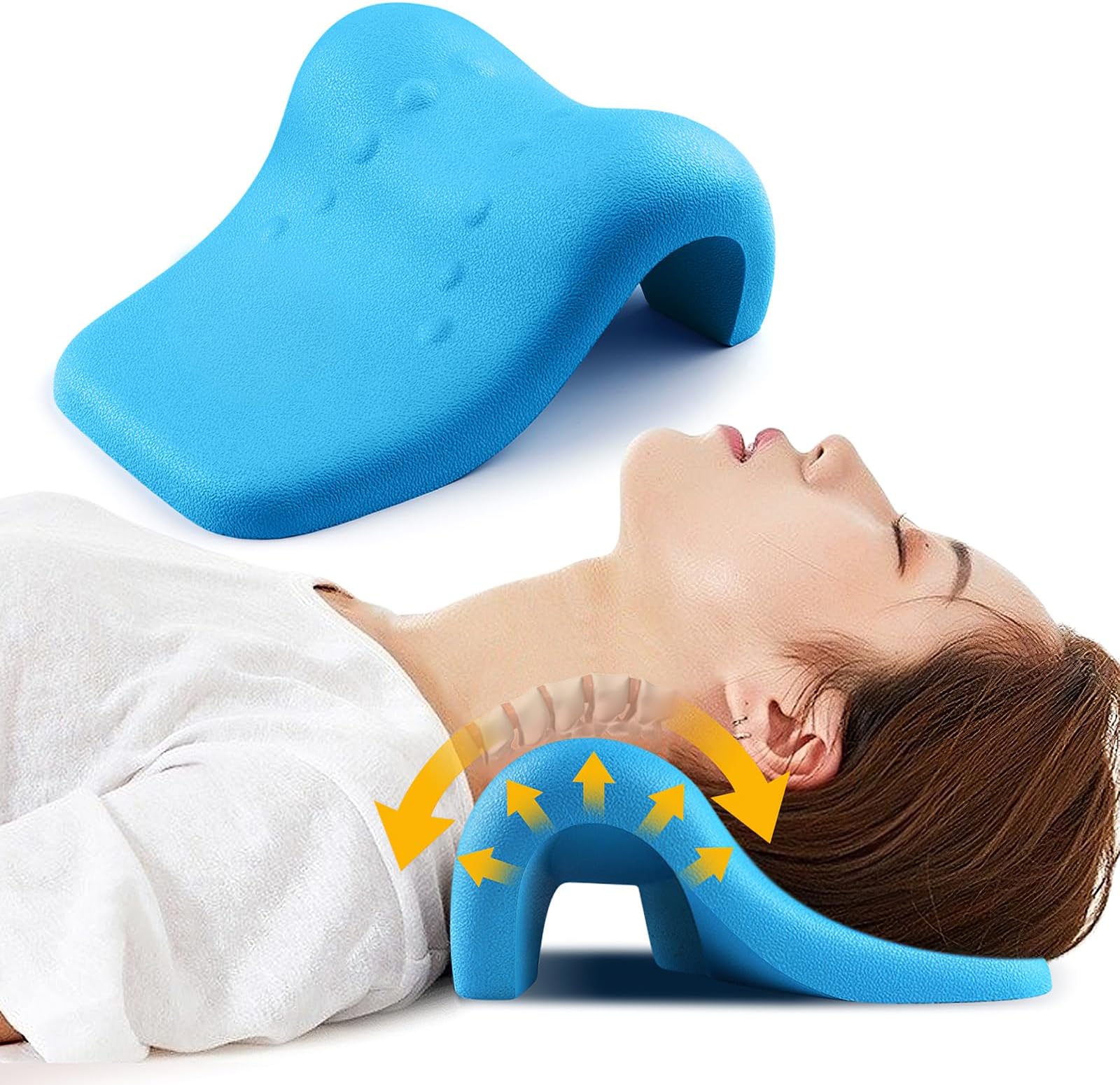 Neck Pillow, Stretching Pillow, 10 Minutes a Day, Stretch, Neck and Shoulder Relaxation, Father's Day, Mother's Day, Birthday Gift, Men's, Women's, Gift, Japanese Instruction Manual (English Language Not Guaranteed)