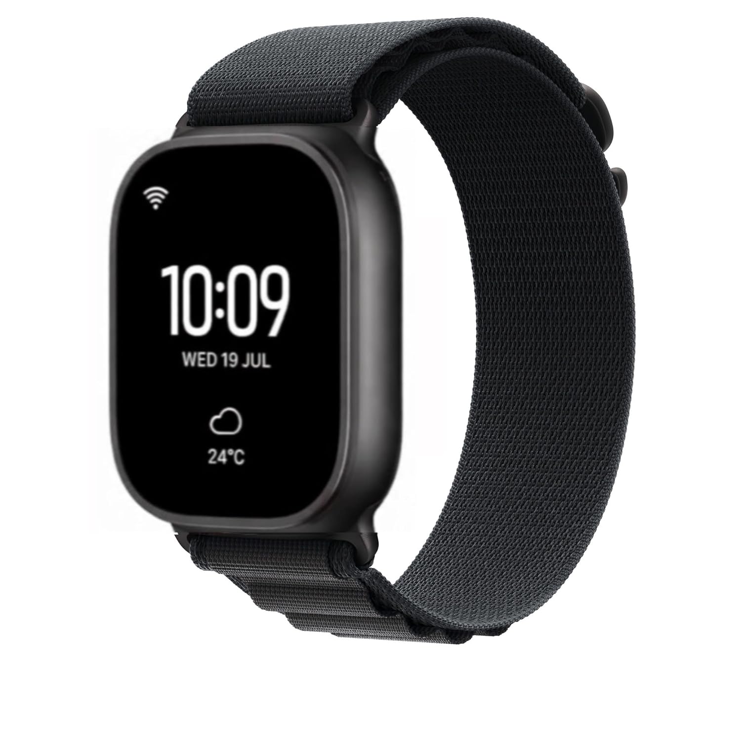 Alpine Loop Nylon Watch Strap for Apple Watch compatible (38mm–49mm) | Soft Woven Strap | Secure Hook Closure | Sweat-Resistant, Lightweight & Comfortable