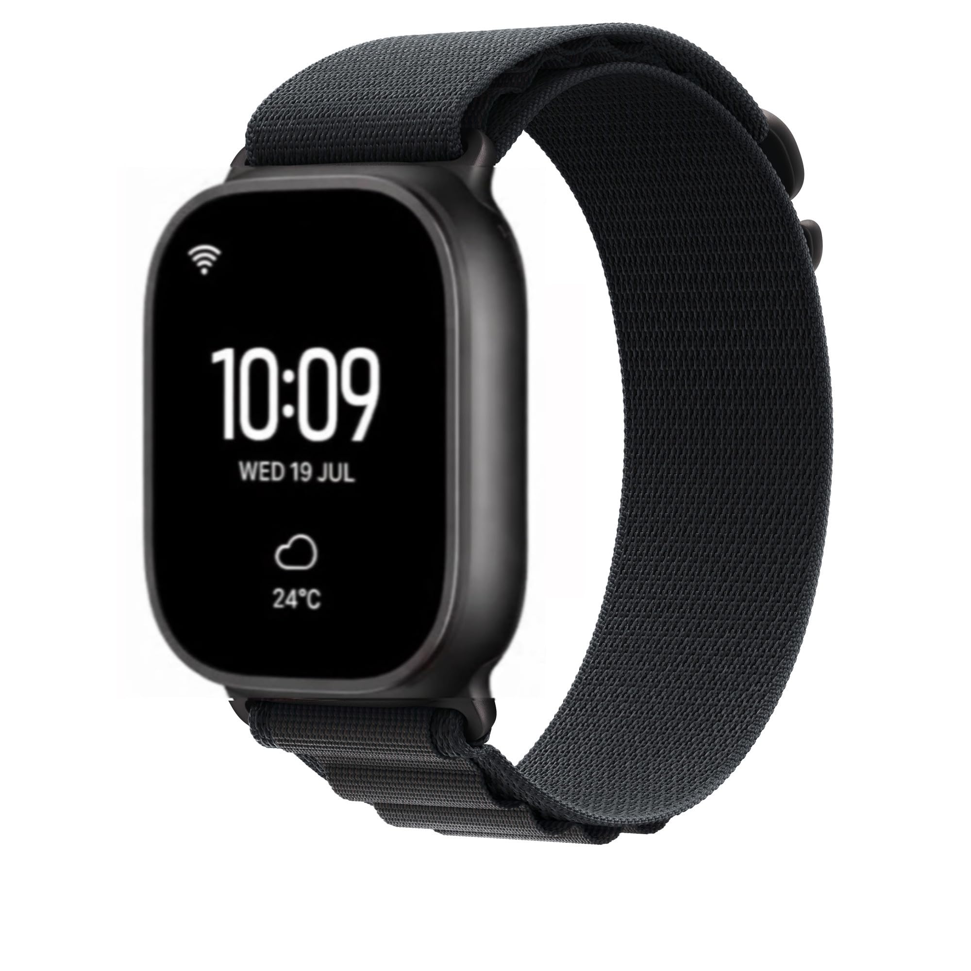 Alpine Loop Nylon Watch Strap for Apple Watch compatible (38mm–49mm) | Soft Woven Strap | Secure Hook Closure | Sweat-Resistant, Lightweight & Comfortable