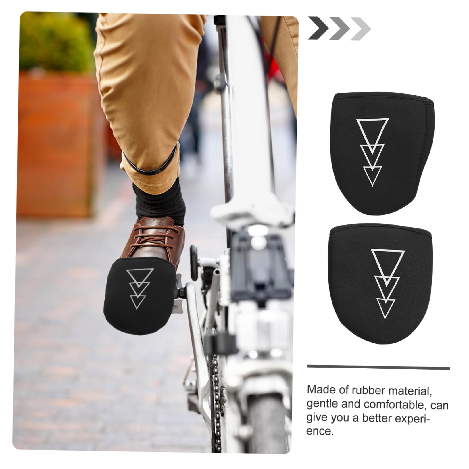 TOYANDONA Cubiertas de Zapatos de Bicicleta Agua Cubrezapatillas térmicas cálidas Impermeable Calefactor Calentador Media zapatería cubrebotas a Prueba de Viento Caucho Black