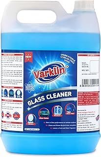 Varklin Glass and Surface Cleaner 5Ltr All-Purpose Glass Cleaner for Car, Kitchen, and Household Surfaces Streak-Free Shine Powerful All-Purpose Glass Cleaning Formula