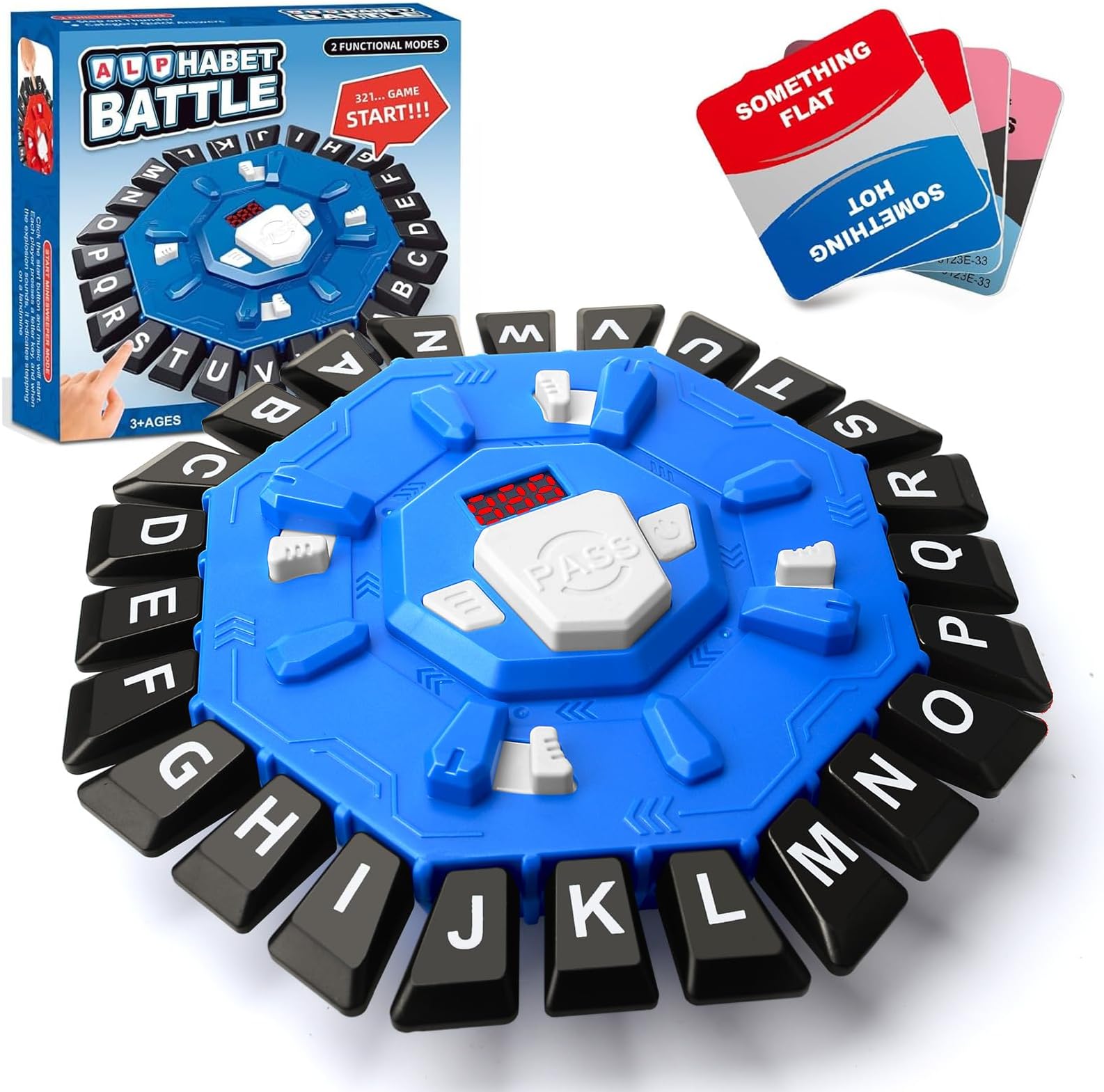 Word Game,Words Letter Game with Timers,2 modes,220 Topic Categories,Letter Word Game Board Games for Kids & Adults,Family and Party Thinking Game,Insanely Mahjong Cards (Blue)
