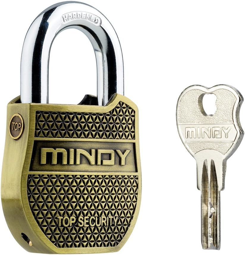 Mindy Heavy Duty Padlock with Keys Fashion Look Security lock, A8-40