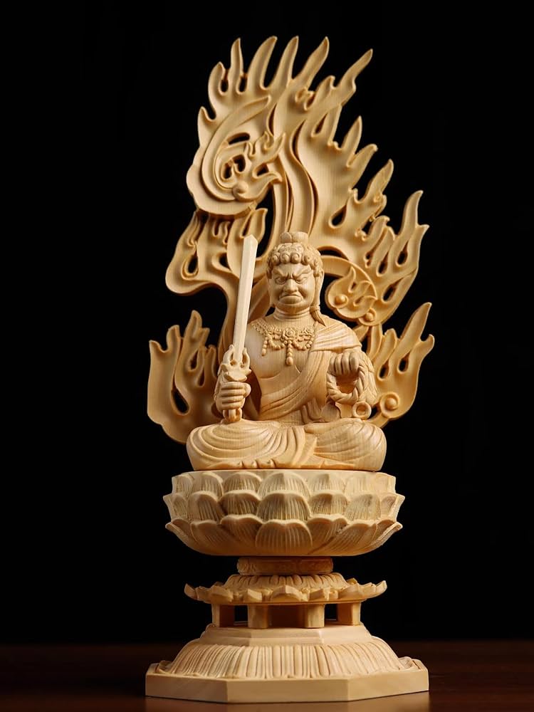 彫刻仏像 八大守護神【大日如来】干支羊·猿守護神 仏教木彫 供養仏 無病息災 極上品 木彫 仏像 八大守護神 【大日如来】 干支猿羊守護神 仏像