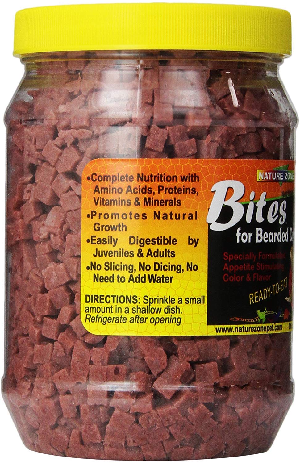 Nature Zone Bearded Dragon Bites Nutritious Soft Moist Pet Food 24 oz - 2 Pack