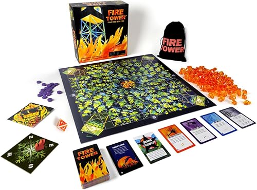 Miniatura 2 de Runaway Parade Games Juego de mesa Fire Tower Edición Deluxe - Lucha contra el fuego con fuego en este juego de estrategia competitivo y de ritmo