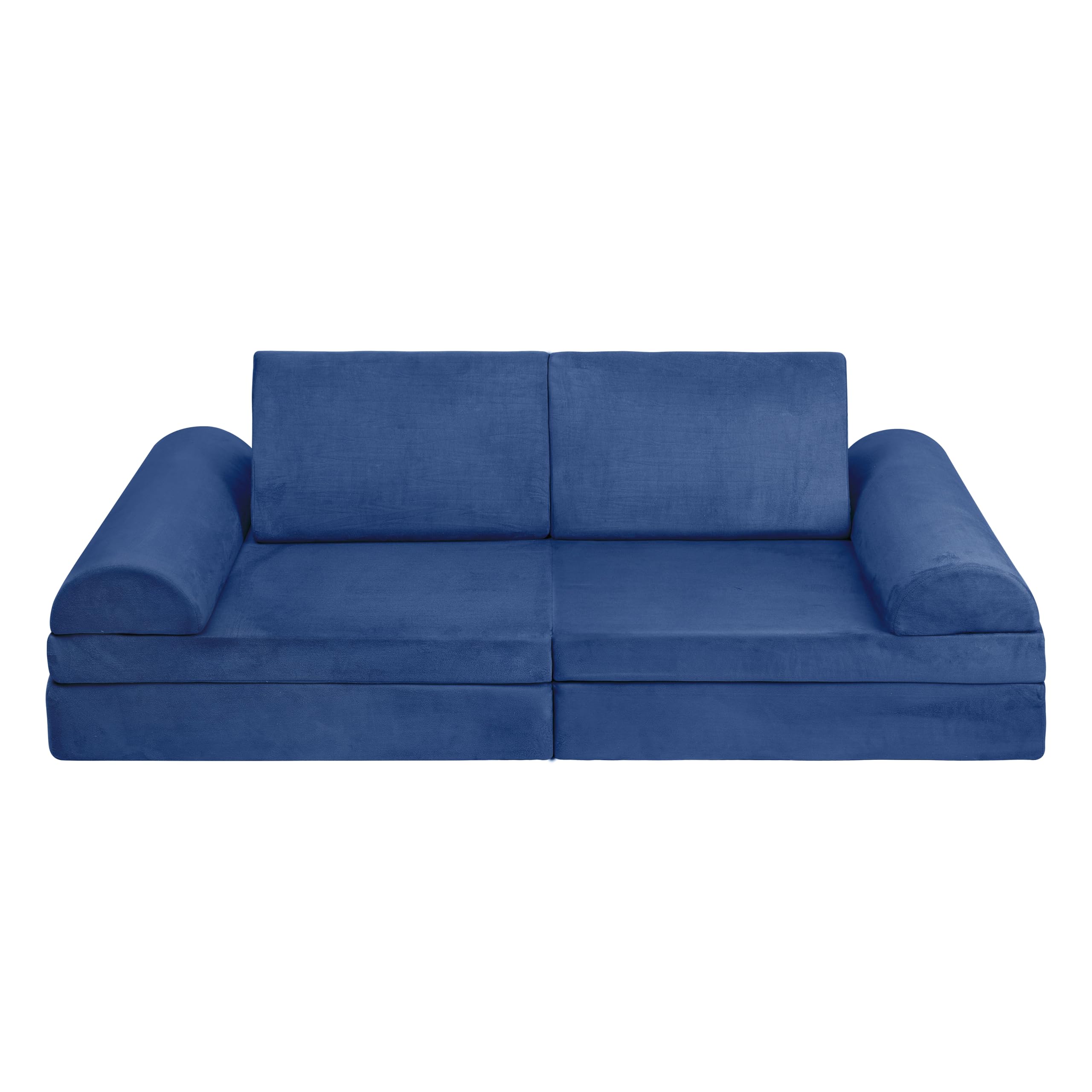 Betterhood Large Imaginative Play Couch Sofa for Kids - Creative Furniture Play Set for Bedrooms, Playrooms, Toddler to Teen - Blue