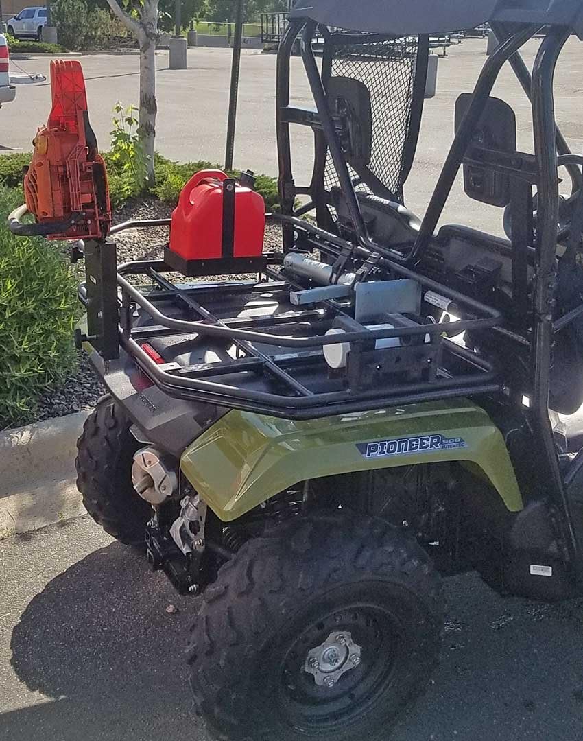 Rack for Honda Pioneer 500, UTV Cargo Rack, Bolt-On, Steel, 300 lbs Capacity