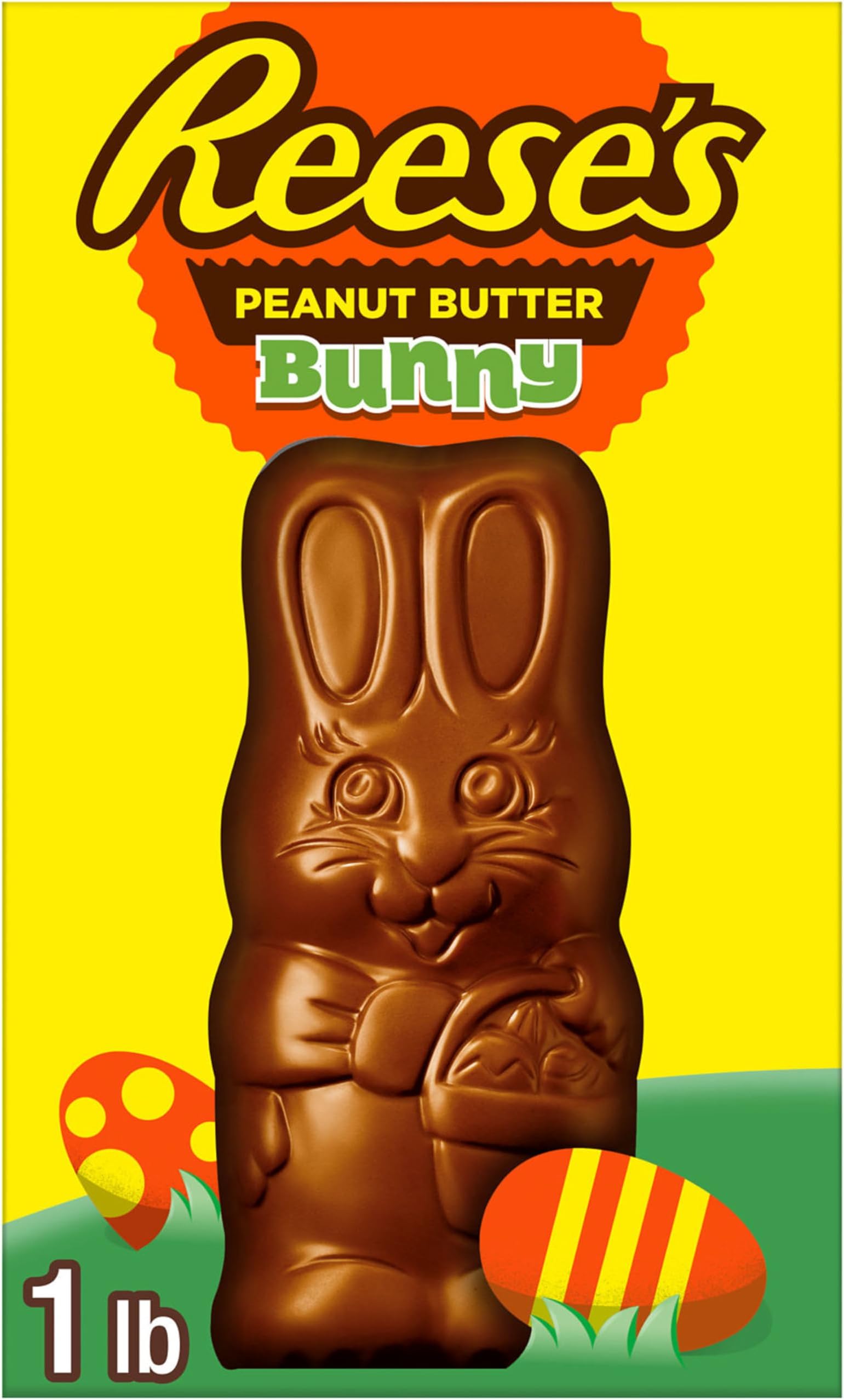 BUNNY Milk Chocolate Peanut Butter, Easter Candy Gift Box, 1 lb