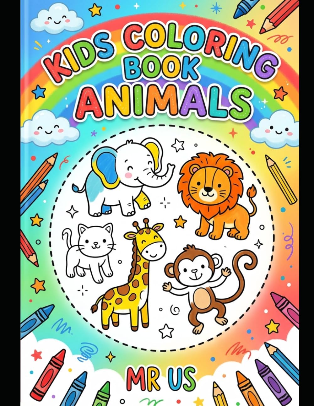 animal coloring book for kids ages 3 6