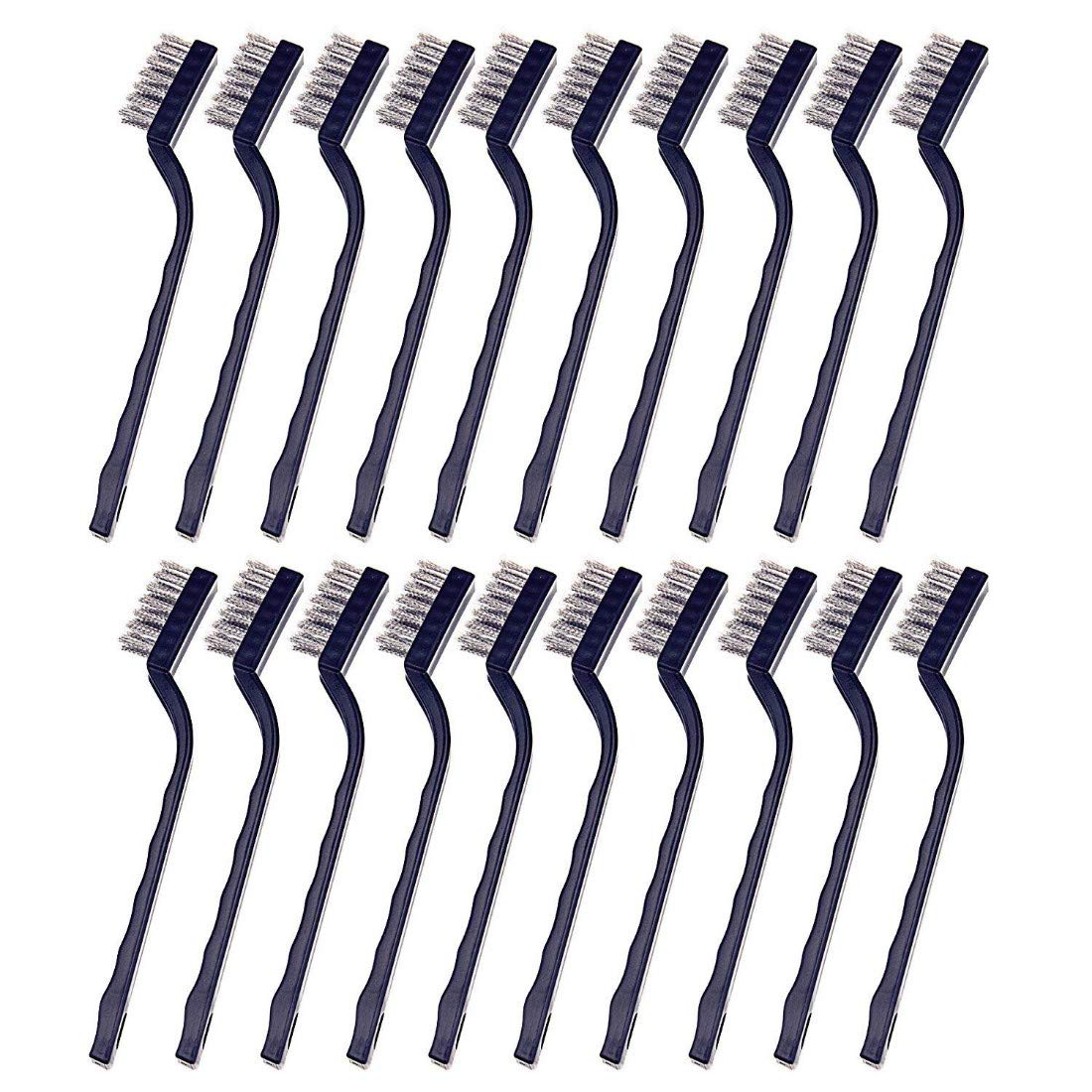 DIY Crafts Design No # 3, Pack Of 20 Pcs, Mini Handle Stainless Steel Wire Bristles Brush Set for Cleaning Welding (Design No # 3, Pack Of 20 Pcs) (B07NK15D6P) Amazon Price History, Amazon Price Tracker