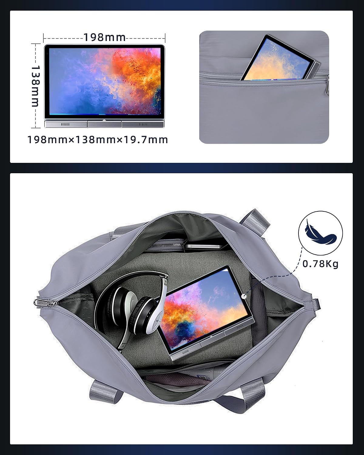 8" Mini 2-in-1 Touchscreen Laptop, Intel N95, 12GB LPDDR5, 1TB SSD image 2