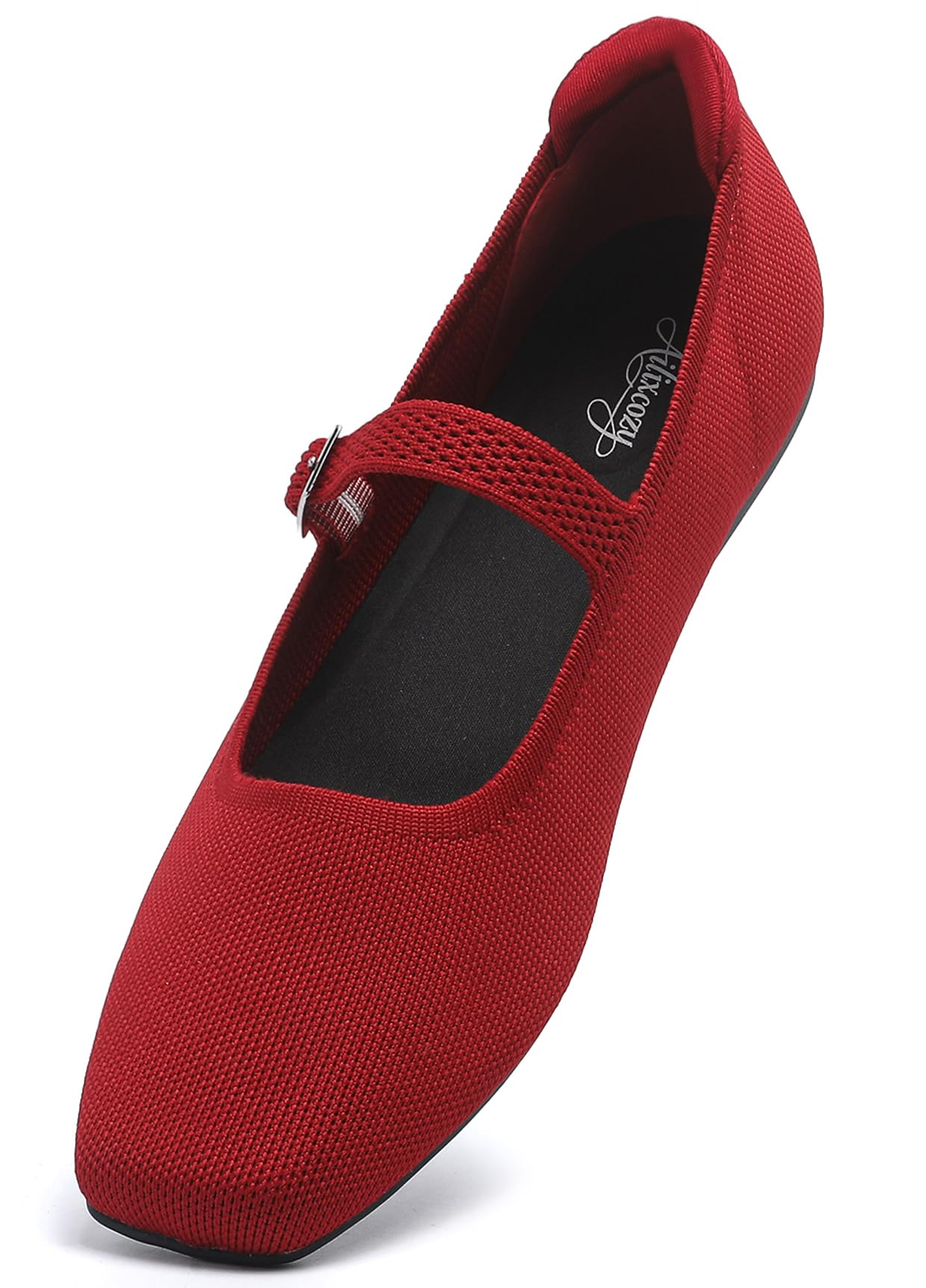 Ballet Flats Square Toe Mary Jane with Arch Support