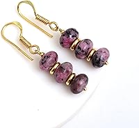 Vista 150 de Gempires Lightweight Beaded Earrings Handmade Gemstone Jewelry Hypoallergenic Gold Plated Dangling Earrings For Women