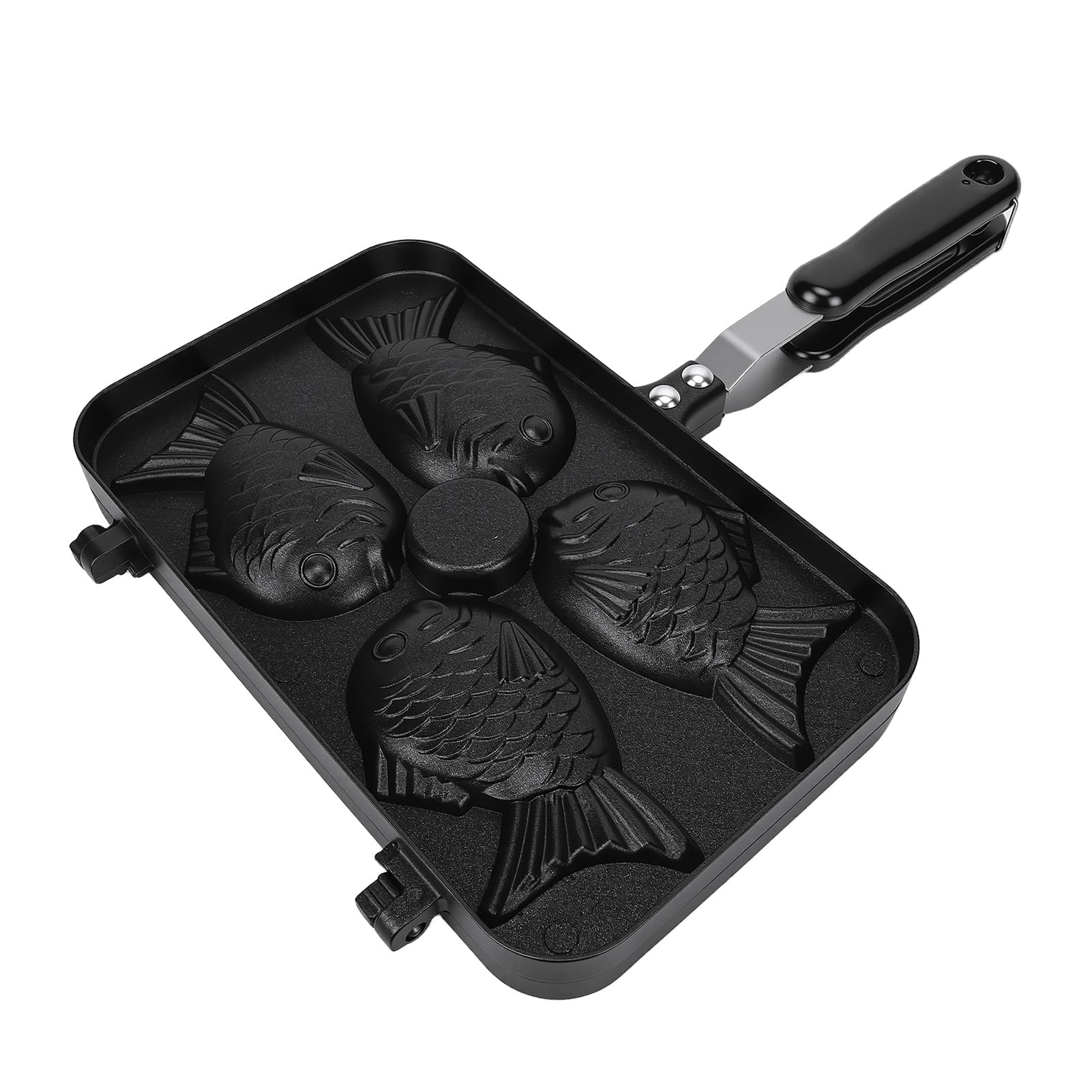 Stampo per Waffle a Forma di Pesce, Piastra Antiaderente per Cottura,
