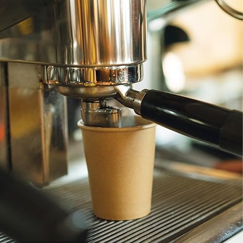 Miniatura 3 de Vasos de papel, paquete de 100 vasos desechables de papel kraft de 8 onzas, tazas de café de papel de 8 onzas, tazas calientes para agua para el