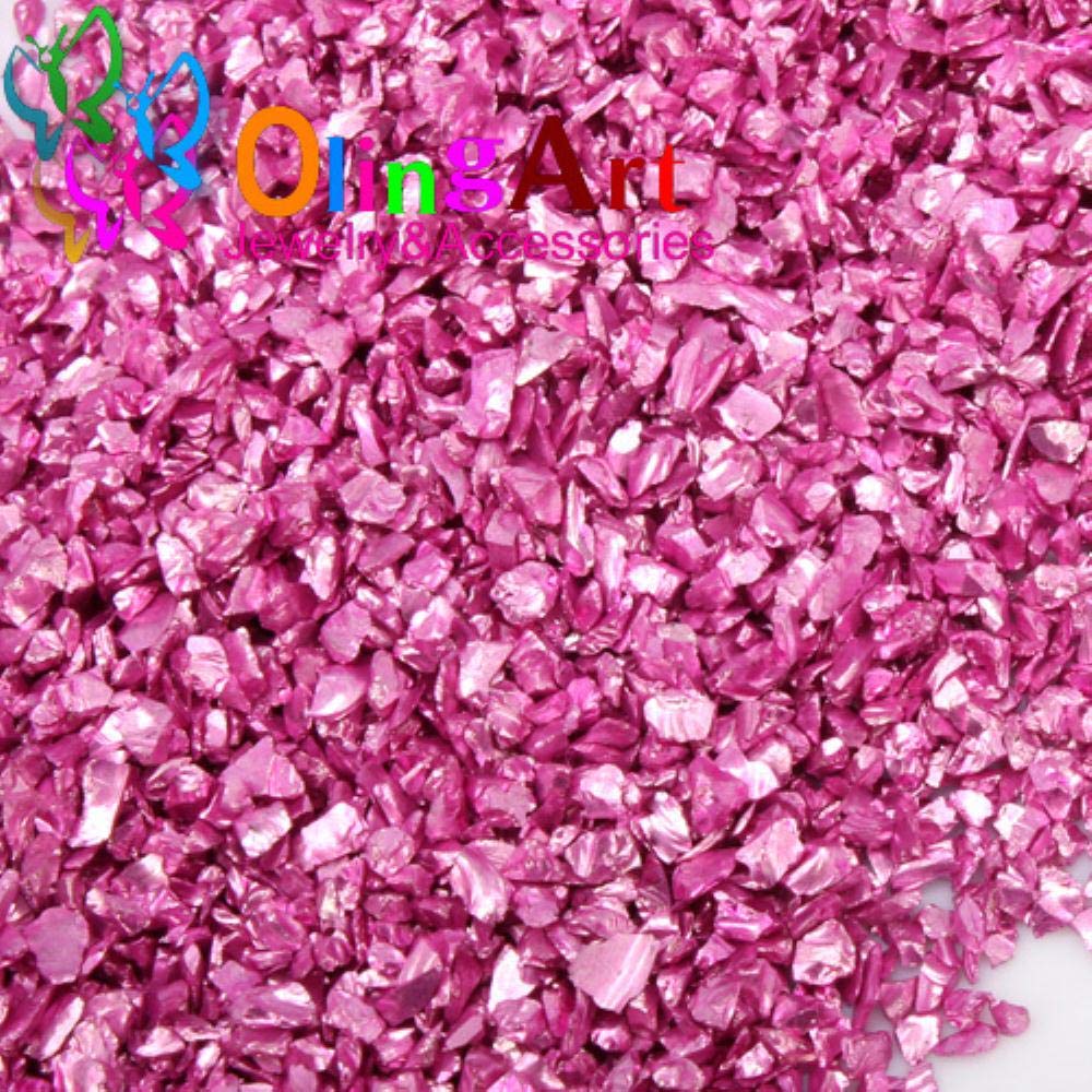 Free Shipping OlingArt 45g/lot Gold Silver Mixing Nail Art Crushed Glass Nail Stones Irregular Decoration DIY Necklace Pendant,BLSS 1116 45G