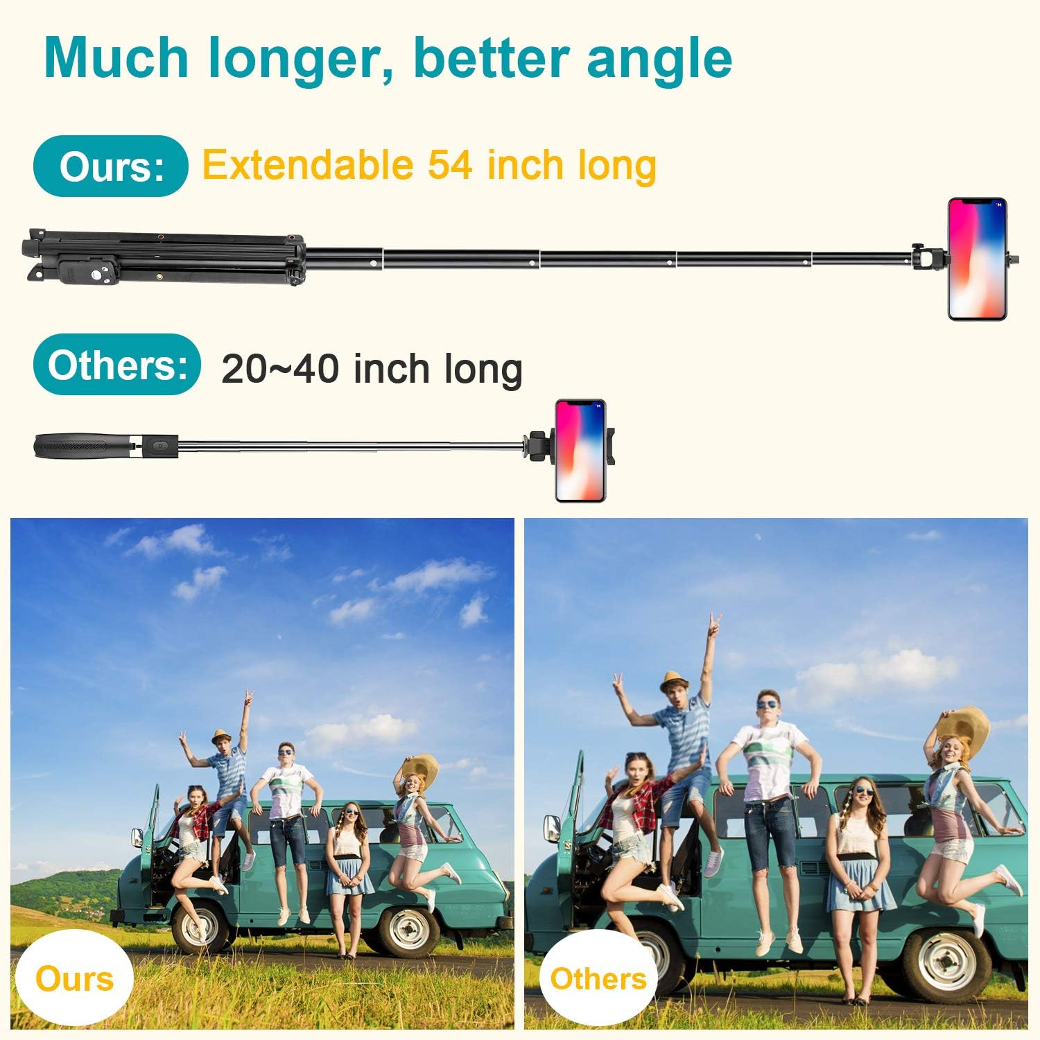 Super Sale 🛒 iPhone Selfie Stick Tripod, Eocean 54 Inch Extendable Selfie Stick with Phone and Wireless Remote, Compatible with iPhone 12 11 Pro Max X 8 7 6 Android, Perfect for Live Stream Vlog, Lightweight Buy 2 get 3 iPhone Selfie Stick Tripod, Eocean 54 Inch Extendable Selfie Stick with Phone and Wireless Remote, Compatible with iPhone 12 11 Pro Max X 8 7 6 Android, Perfect for Live Stream Vlog, Lightweight