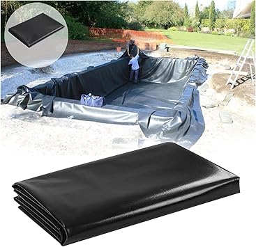 Image LJIANANW PVC Pond Liner 12 Mil, Liner Cloth Foldable Durable Impermeable Film For Pool Landscaping Waterfall Gardens Fishponds Fish Pond Liners (Color : Black, Size : 10x10m) Image LJIANANW PVC Pond Liner 12 Mil, Liner Cloth Foldable Durable Impermeable Film For Pool Landscaping Waterfall Gardens Fishponds Fish Pond Liners (Color : Black, Size : 10x10m)