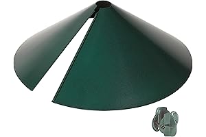 Woodlink NABAF18 Audubon Wrap Around Squirrel Proof Baffle, 18-Inch - Black