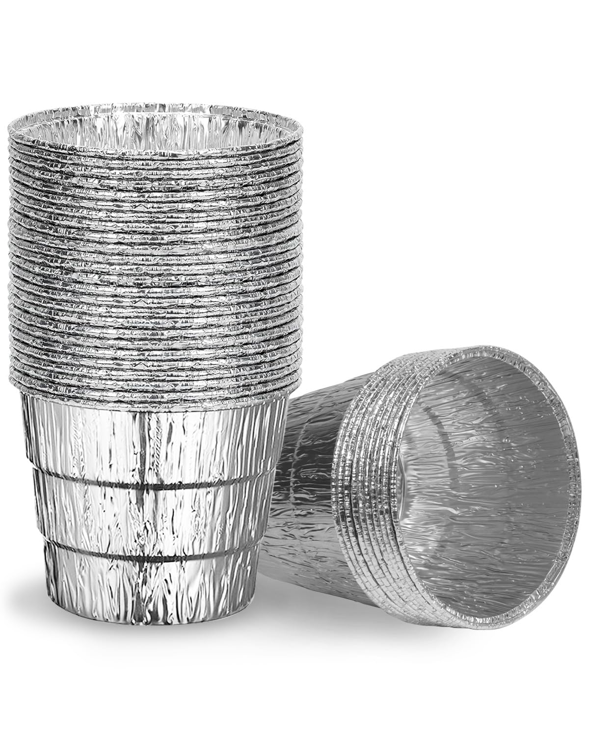 Matchwaves Grease Bucket Liners for Traeger Pellet Wood Grill Smoker with HDW152 Bucket, Drip Bucket Liner Replacement for BAC407 Inserts, Universal Grease Cups, 5”W x 4”H - 20Pcs