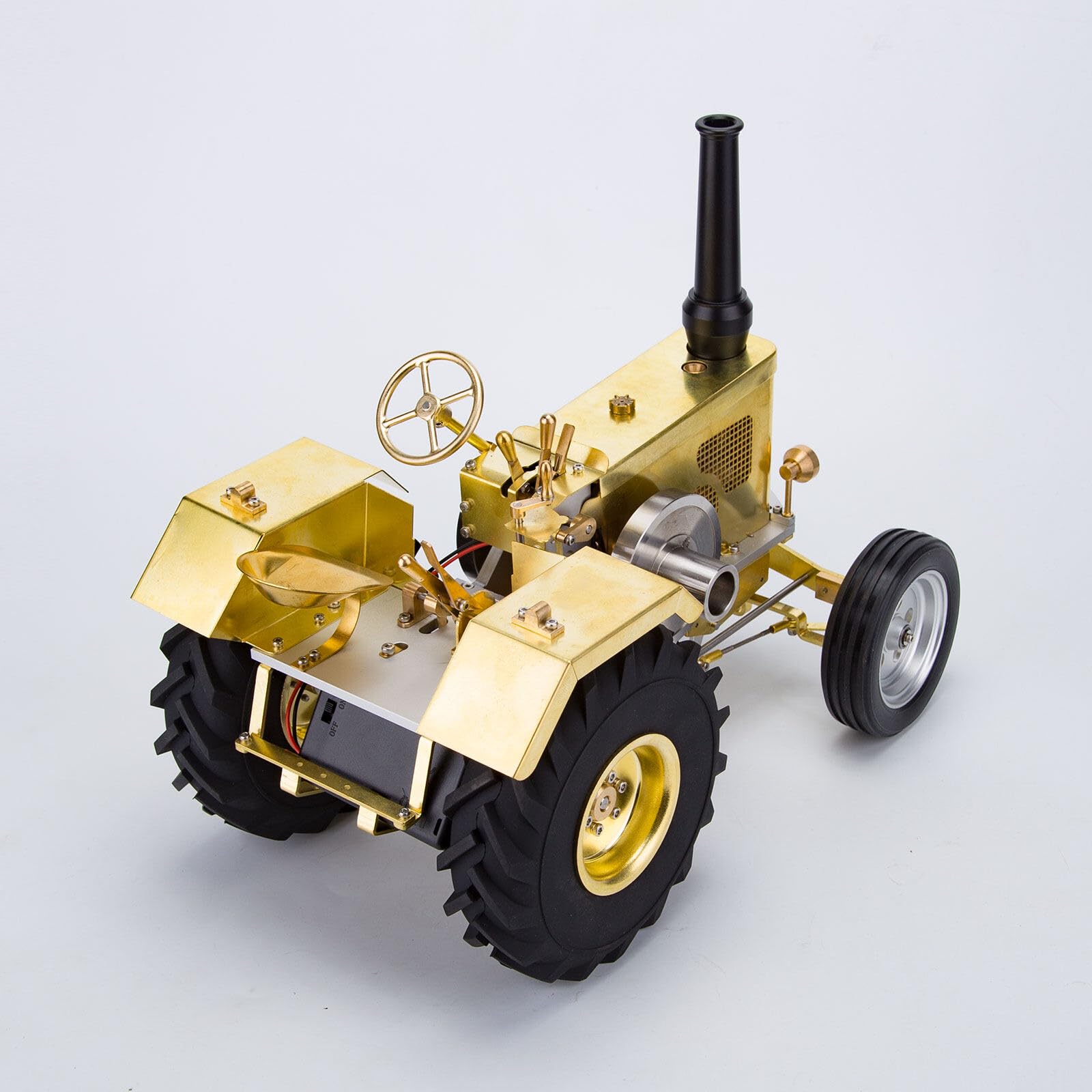 Mini tractor de motor de gasolina retro modelo 1.6CCHorizontal refrigeración por aire de un solo cilindro mecánico de ingeniería de vehículos agrícolas para adultos coleccionistas -T16