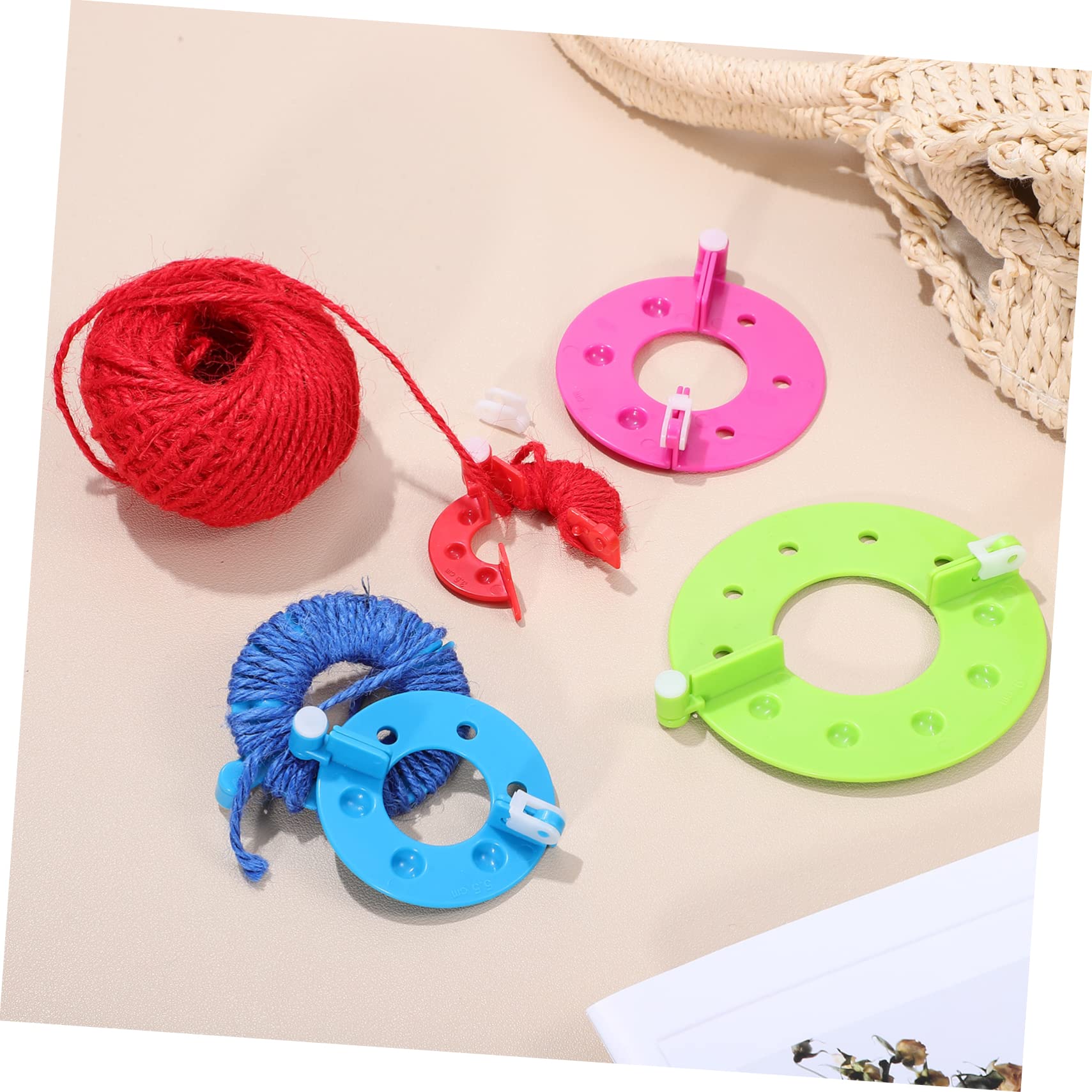 jojofuny 3 Sätze Teiliges Pompon Maker Praktische Bastelwerkzeuge Für Erwachsene DIY Pompon Herstellung Für Projekte Und Handarbeiten 8 Stücke * 3
