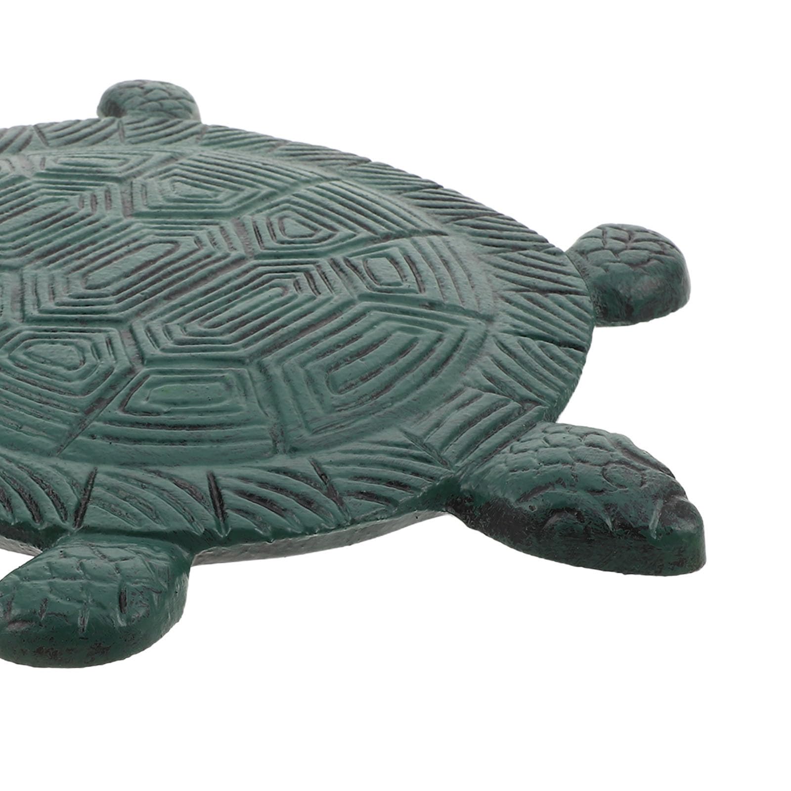 Hemobllo Gusseiserne Schildkröten Trittstein Gartenfigur für Wege und
