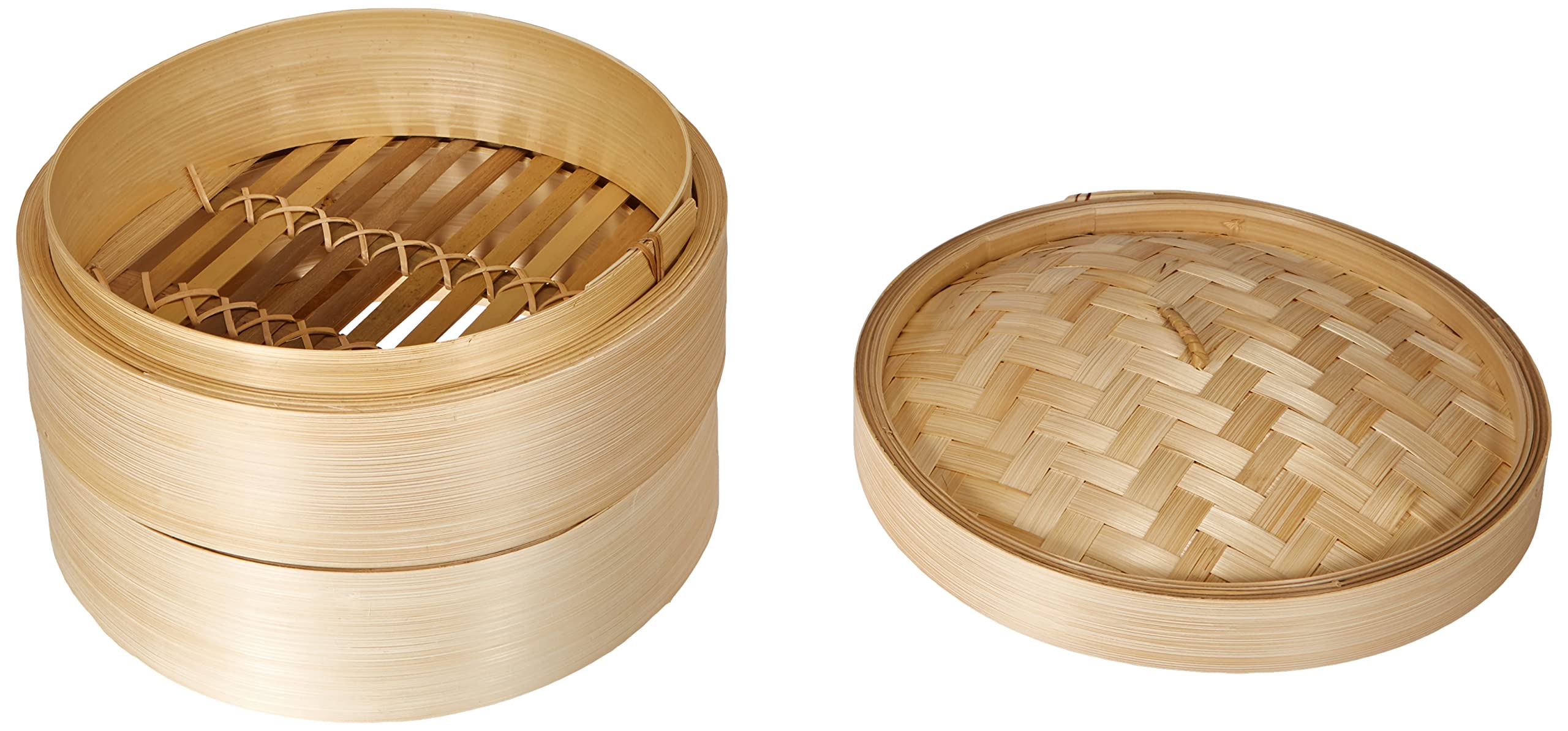 Excelsa Asia Vaporiera in bambù Diametro 22.5 cm, Legno Naturale