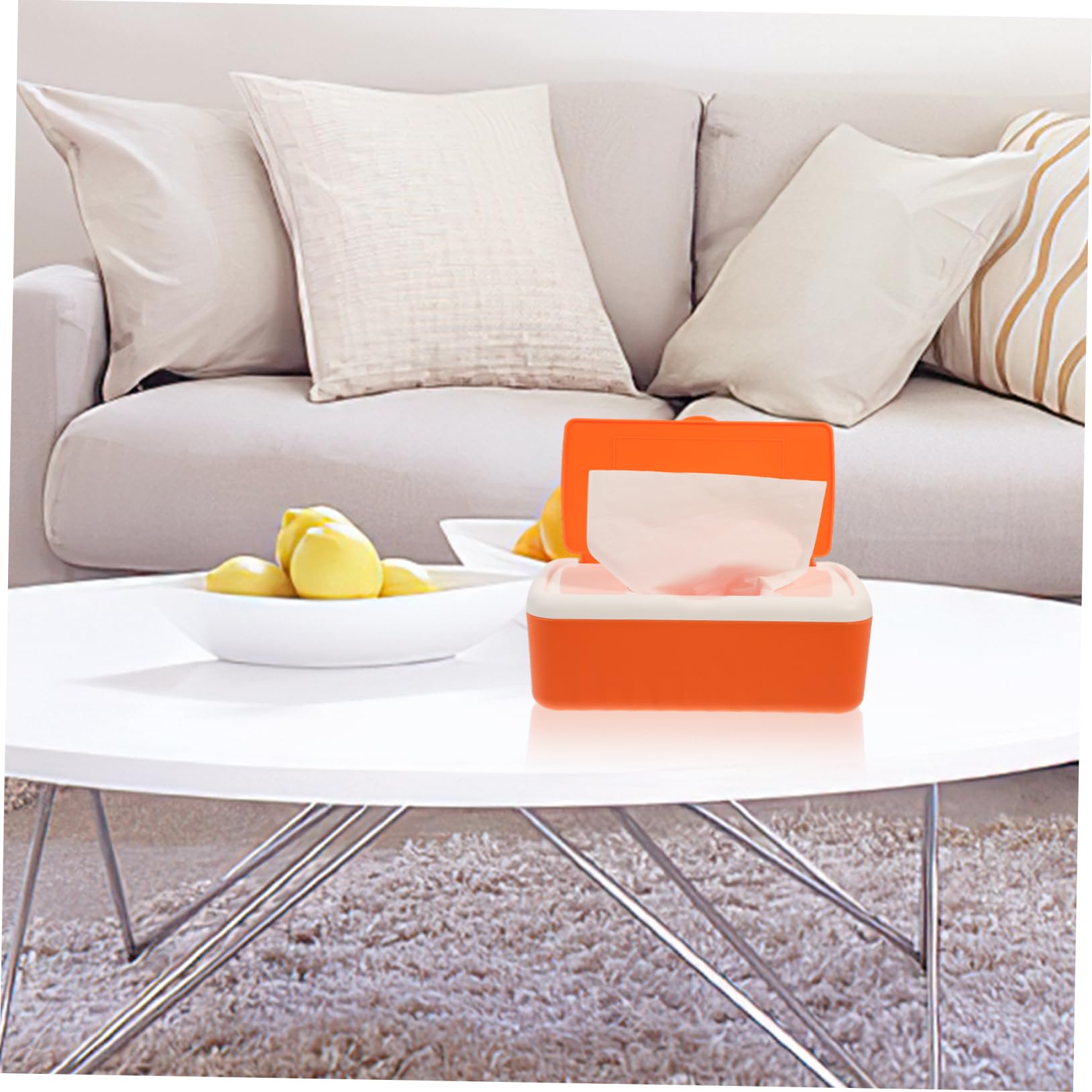 Boîte à lingettes humides rechargeable avec couvercle - Boîte à lingettes réutilisable - Porte-lingettes humides - Pour la maison et les déplacements - Mallette de rangement en polypropylène