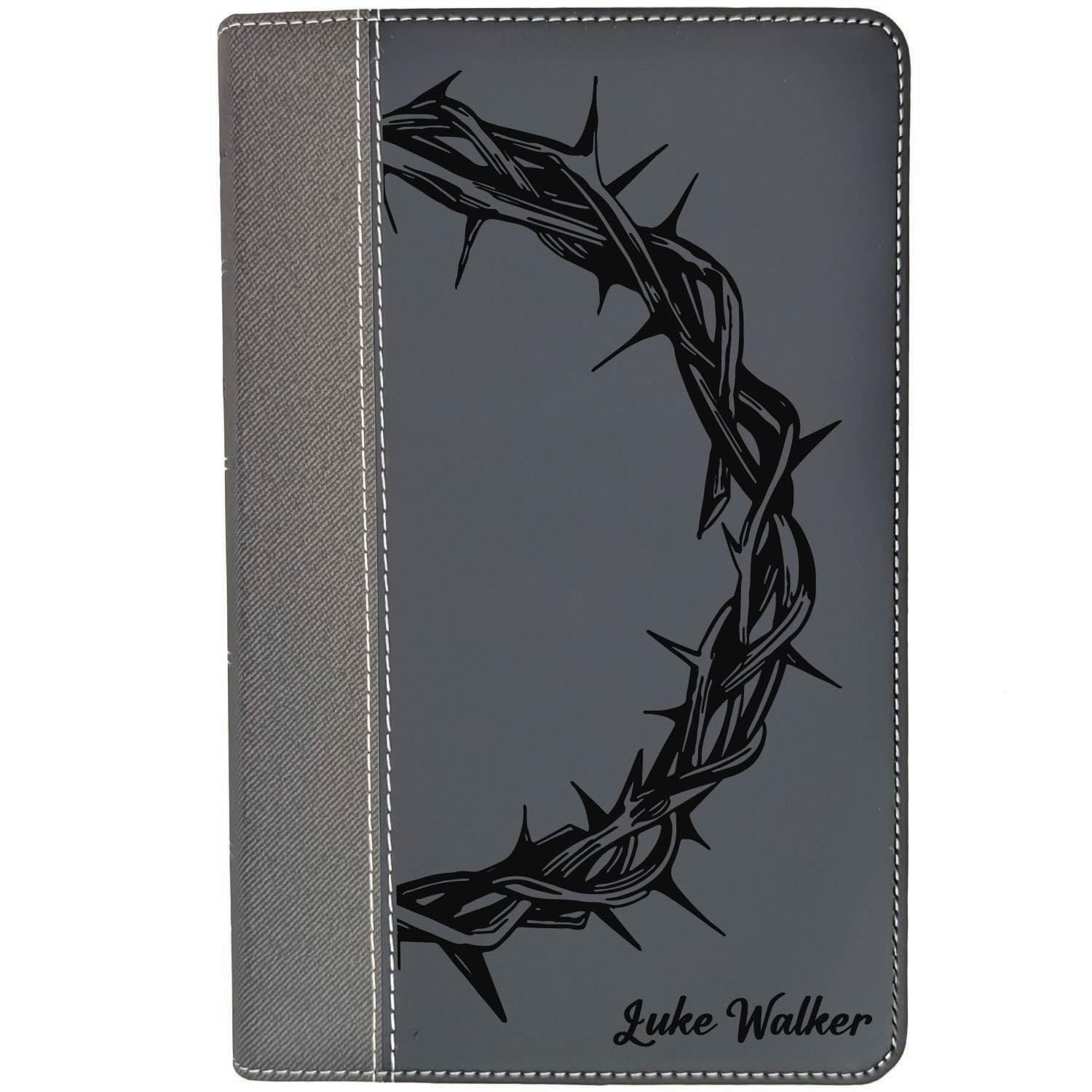 Personalized NIV Personal Bible with Crown of Thorns | Large Print (Black)