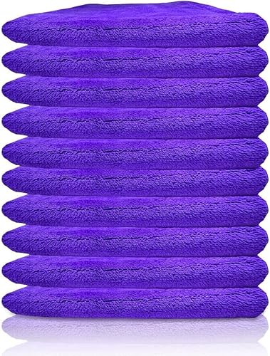 Paks - Toallas de microfibra sin bordes para automóviles, toalla de microfibra de 16 x 24 pulgadas, toallas de microfibra extra absorbentes (toallas
