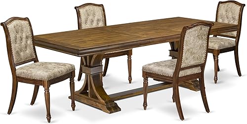 Miniatura 18 de LEMA7-SBB-34-Juego de mesa de comedor de 7 piezas consta de una mesa de cocina y 6 sillas tapizadas de piel sintética gris oscuro con respaldo