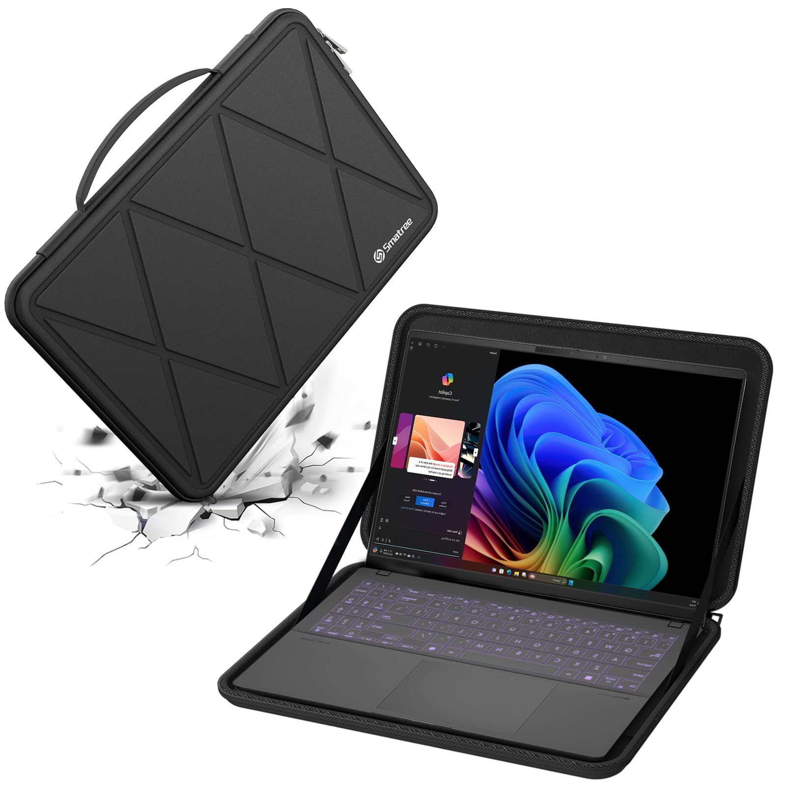 Smatree M79T - Custodia protettiva rigida per laptop da 15,6", compatibile con Lenovo IdeaPad/ThinkBook, HP Elitebook/Envy, ASUS Vivobook/ExpertBook, MSI Modern 15/Summit, per Razer Blade 15 (X8273T)
