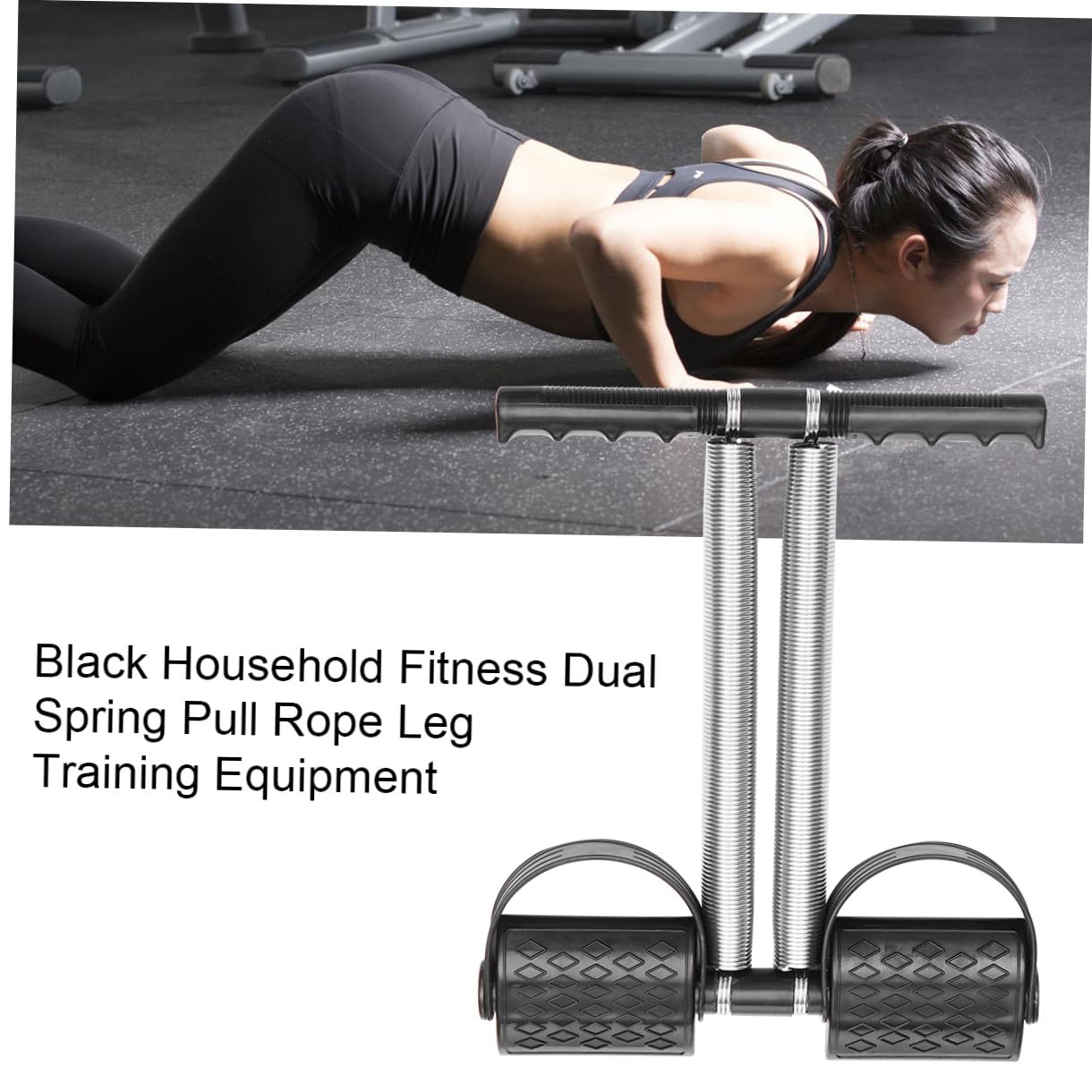 Tensor de Pedal de pie Equipo de Fitness para Gimnasio en casa Gimnasia Primavera fortalecimiento Interior Tensor de Pedal de Ejercicio Deportivo Pedal para Tirar de la Azul