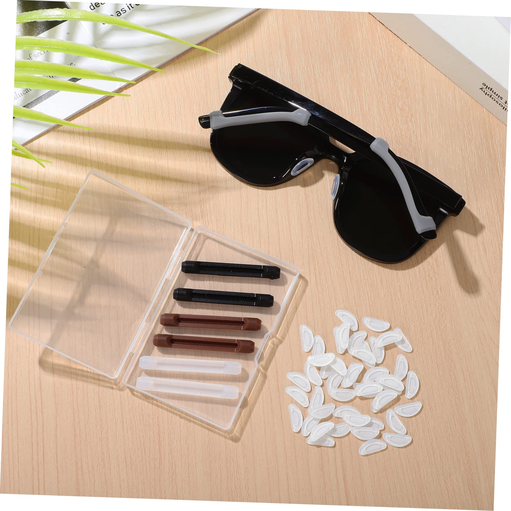 Uonlytech 120paires Coussinets De Nez pour Lunettes Silicone d Adhésives Fixations De Lunettes Transparents Et Colorés Confort Optimal Et Anti-dérapant pour Maintien Parfait