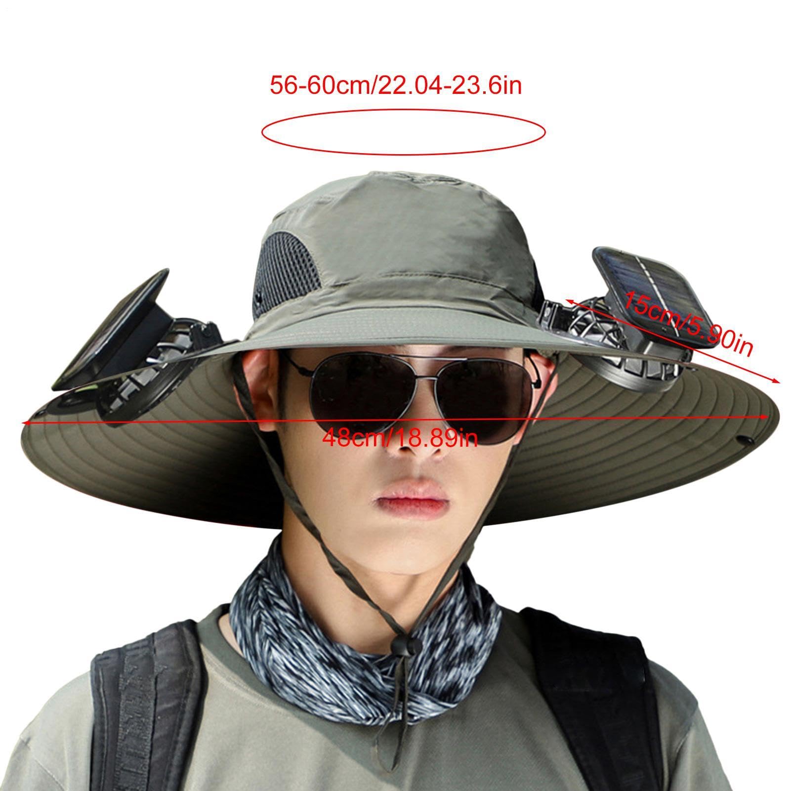 Cappelli da sole per uomo, cappello da pesca a tesa larga Protezione UV per