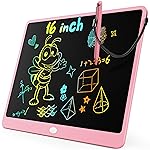 KOKODI LCD Writing Tablet, 16 Inch Colorful Toddler Doodle Board Drawing Tablet, Erasable Reusable Electronic Drawing Pads, Educational and Learning Toy for 3-6 Years Old Boy and Girls
