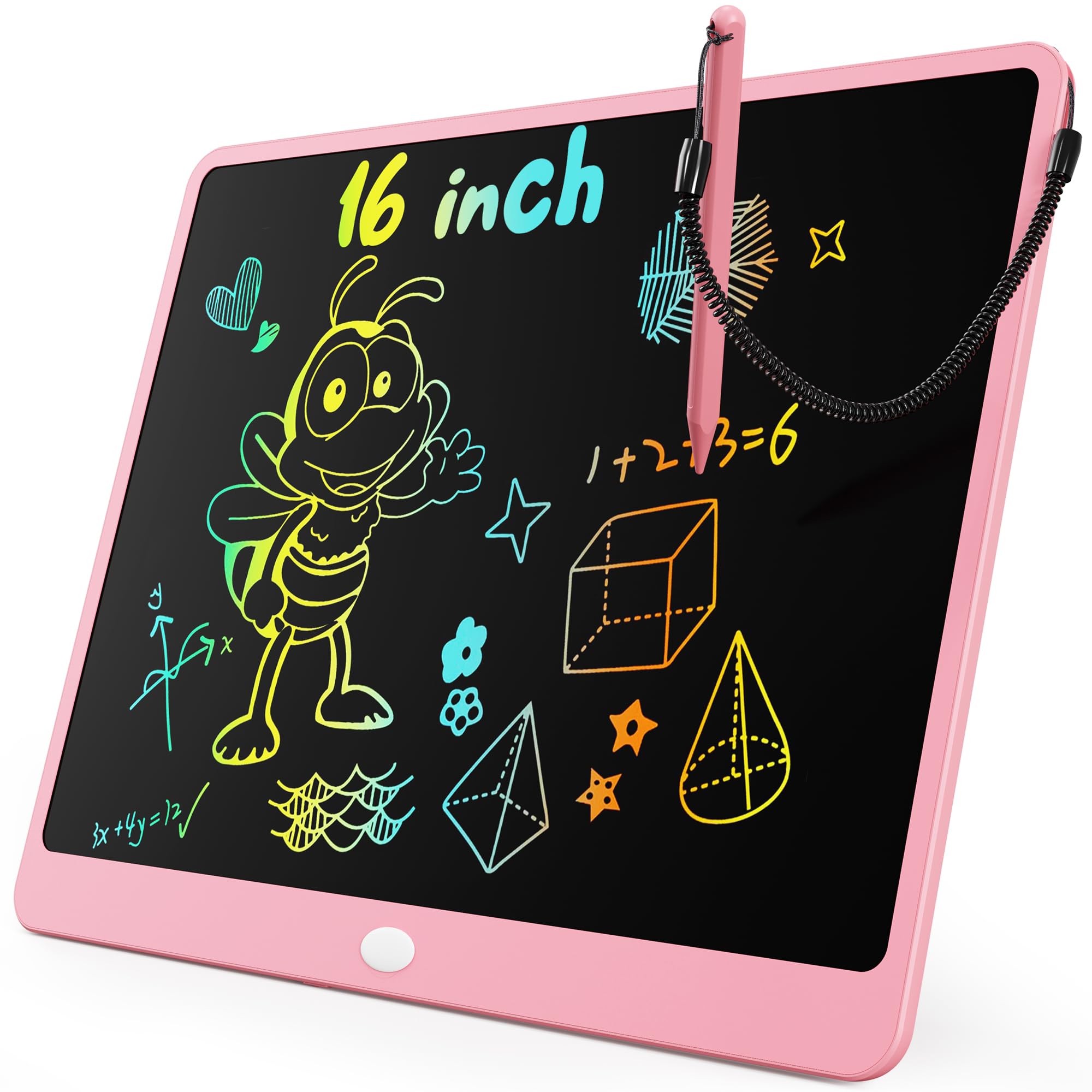KOKODI LCD Drawing Tablet 8.5 Inch for Girls Boys, Valentine's Day Easter Birthday Gift for Kids, Toy Gifts for 2 3 4 5 6 7 Years Old, Children Board Magnetic Drawing Board Educational Reusable (Blue) — view 11